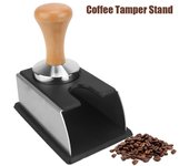 Soporte para apisonador de café de acero inoxidable para máquina de café y apisonador de café, base de almacenamiento para herramientas de café, accesorios de café