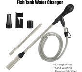 Bomba de filtro de agua Bomba de cambio de agua para acuario Herramienta de limpieza Limpiador de grava Sifón para pecera Cambiador de agua Regulador de flujo de agua GY-981