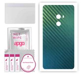 apgo Adhesivo protector trasero compatible con Xiaomi Mi Mix 2, lámina, vinilo - Patrón Camaleón de Carbono CAKA1
