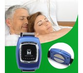 Dispositivo eléctrico antironquidos, reloj de pulsera, ayuda para dormir, ayuda a dormir, solución inteligente para dejar de roncar, protector de Apnea blanco