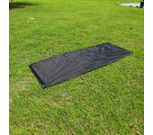 Suelo de tienda para acampar al aire libre, estera de playa Oxford ligera, a prueba de humedad e impermeable negro