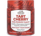 Country Farms, tart cherry, daily metabolism support, cherry, 60 gummies