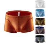 Pantalones sexys para hombre, pantalones cortos de moda, pantalones vaqueros, ropa interior elástica de cintura baja estampada de gran tamaño L negro