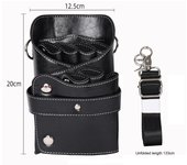 Bolsa para tijeras de peluquería, kit de herramientas para peluquero, estilista, bolsa de peluquería multifuncional verde