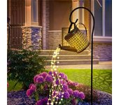 Lámpara de ducha con hervidor de energía solar Lámpara de cascada de jardín al aire libre de energía solar Lámpara de paisaje de pasillo de patio Luces de Navidad de patio Only Kettle