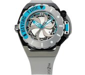 Reloj para hombre Mazzucato RIM Scuba azul gris reversible con doble esfera automática SUB06-GY312 100M blanco