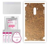 apgo Protective Skin Sticker for the back+sides compatible with Xiaomi Pocophone F1, Full Wrap Film, Foil, Vinyl - Pattern Rusty Copper