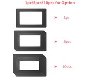 Junta LCD negra de 6,5 x 4,1 pulgadas Protección contra derrames de resina con paños antipolvo compatibles con Wanhao 1pc
