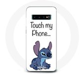 Coque pour Samsung Galaxy s10 plus Lilo et Stitch mignon Fond blanc