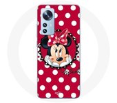 Coque pour Xiaomi Mi 12 / 12X Minnie Mouse Dessin animé Rouge