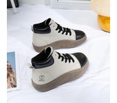 Zapatos de invierno para mujer, zapatillas de deporte a la moda, de terciopelo, que mantienen el calor, zapatos deportivos con plataforma, botas de nieve cómodas para mujer, calzado 35