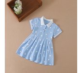 Ropa para niñas, novedad de 2024, vestidos de princesa de verano, vestido de manga corta para niños, vestidos de bebé para niños, ropa de 2 a 6 años 100 blanco