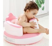 Silla inflable para bebé, sofá portátil para niños, asiento de entrenamiento, cochecito para azul