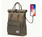 Mochila de carga USB de alta calidad, mochila impermeable para hombre, mochila grande para computadora portátil, mochila escolar para hombres, mochila para adolescentes, mochila para niños, mochila para viajes y senderismo