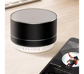 Altavoz Bluetooth inalámbrico Cannon Subwoofer al aire libre portátil Mini tarjeta de subwoofer para teléfono móvil Audio Bluetooth brillante con USB gris plata