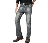 Pantalones vaqueros micro acampanados para hombre, pantalones acampanados de mezclilla nostálgicos Retro, pantalones vaqueros clásicos de diseñador para hombre, pantalones vaqueros para hombre 28 azul claro
