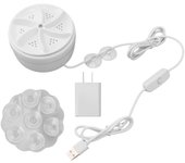 Mini lavadora ultrasónica portátil USB con turbina de 60 W, lavadora de viaje para calcetines