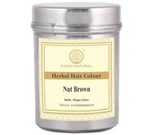 Tinte natural para el cabello Nogal (150 gramos), Tinte para el cabello a base de hierbas Marrón nuez Khadi Natural 17.34375