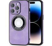 Funda de teléfono magnética de protección de lentes de cuero de gamuza de lujo para iPhone 14 Pro Max Plus 11 12 13 para cubierta de carga inalámbrica Magsafe For iPhone 11Pro azul