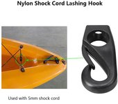 Ganchos para cuerda elástica para Kayak, ganchos de amarre, cuerda elástica para canoa, 6 uds.