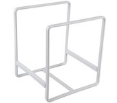 S/L, nueva cubierta portátil para estante para ollas, estante para platos de cocina, estante para secar platos, estante para platos de cocina, organizador de platos, escurridor, gabinete, estante para ordenar S blanco