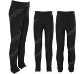 Pantalones de patinaje artístico para niñas Leggings con brillantes y diamantes de imitación Leggings deportivos elásticos para niños Medias de baile de ballet 5-6 Years negro