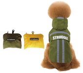 Chubasquero para mascotas Chubasquero impermeable para perros Chubasquero para perros Teddy Fight Chubasquero para perros que se puede guardar S amarillo