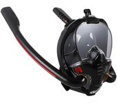 Máscara de snorkel de doble tubo de silicona, máscara de buceo completamente seca, máscara de natación para adultos, gafas de buceo, respiración subacuática autónoma CHINA&S/M