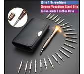 Mini juego de destornilladores de precisión 25 en 1, destornillador Torx electrónico, Kit de herramientas de reparación de apertura para iPhone, cámara, reloj, tableta y PC 25 in one