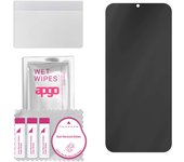 apgo Privacy Matte Hybrid protective glass compatible with Wiko View3 Lite, flexible nano glass, great replacement for tempered glass, scratch-resista
