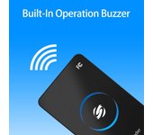 Lector de tarjetas de identificación con etiqueta RFID de 134,2 Khz para puerto USB tipo tarjeta EMIDFDX-B adecuado para animales 0 negro