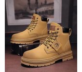 Botas de moto de moda para otoño e invierno, botas altas de hombre de alta calidad, con plataforma, antideslizantes, informales, para exteriores y montañismo 39