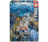 Puzzle EDUCA de 1000 piezas La Tierra vista desde el cielo Neuschwanstein - Adulto - España