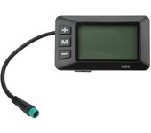 Pantalla de bicicleta eléctrica, pantalla LCD GD01 de 36V, 48V, enchufe impermeable de 5 pines para manillar de 22,2mm