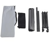 Mesa plegable compacta para exteriores de acero al carbono, mesa de camping portátil multifuncional