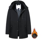 Abrigo acolchado de algodón para papá de invierno para hombres, abrigo acolchado de algodón de terciopelo grueso para personas de mediana edad y mayores, abrigo de invierno para abuelo, chaqueta acolchada de algodón para hombres XL