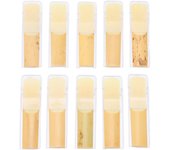10 cañas para saxofón alto de 2,5 mi bemol, accesorios de viento madera con caja transparente