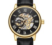GUCAMEL Reloj mecánico transparente hueco Reloj mecánico para hombre