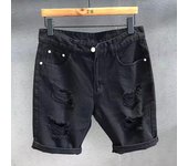 Shorts vaqueros rotos informales para hombre: corte holgado, estilo veraniego 32 blanco