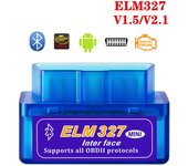 Adaptador de escáner MINI ELM327 V1.5/V2.1, herramienta de diagnóstico automático, lector de códigos OBD/OBDII compatible con Bluetooth para Android y Windows.