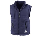 Result Calentador de cuerpo / chaleco ultra acolchado unisex para niños (repelente al agua y resistente al viento) 2XS rojo