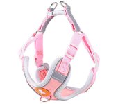 Conjunto de arnés y correa para perros Collar reflectante ajustable Correa para perros Accesorios para perros pequeños y medianos Arnés para cachorros Bulldog francés XXXS