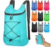 Mochila de viaje plegable ultraligera para hombre y mujer - Bolsa deportiva portátil para exteriores con logotipo impreso One Size