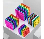 5MM 1000 512 216 PCS DIY Magentic Balls Niños Niños Bloques de construcción magnéticos Buckyballs Policromado Entretenimiento Descompresión Neocube Puzzle Juguetes