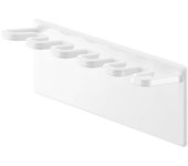 Yamazaki Jitsugyo - Soporte magnético para cepillos de dientes de baño, 5 filas, color blanco niebla, almacenamiento para cepillos de dientes, 4239 aprox.. Ancho 13 x profundidad 3,5 x alto 5 cm blanco