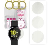 3 protectores de pantalla de hidrogel apgo MATTE para Samsung Galaxy Watch Active 2 de 40 mm, película de hidrogel, con capa de posicionamiento de fácil instalación