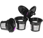 3 uds cápsulas de café reutilizables K-cup Keurig Brewers filtros de café recargables