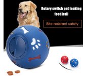 Bola interactiva de la invitación del perro del dispensador de la comida de las bolas de la invitación del animal doméstico de la bola de la comida de la fuga de los juguetes automáticos del animal doméstico S rojo