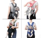 Transportín para perros, bolsa de malla transpirable, mochila para gatos, bolsa de transporte para compras, productos para transporte de perros M