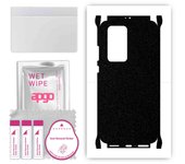 apgo Protective Skin Sticker for the back+sides compatible with Huawei P40 Pro, Full Wrap Film, Foil, Vinyl - Pattern Matte Black
